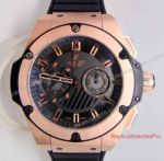Swiss Hublot F1 Rose Gold Watch Replica King Power Black Rubber 48mm